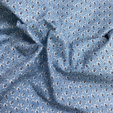 Pound A Metre 3 Metres Luxury Printed Polyester Cotton – 44" Wide- (Blue)