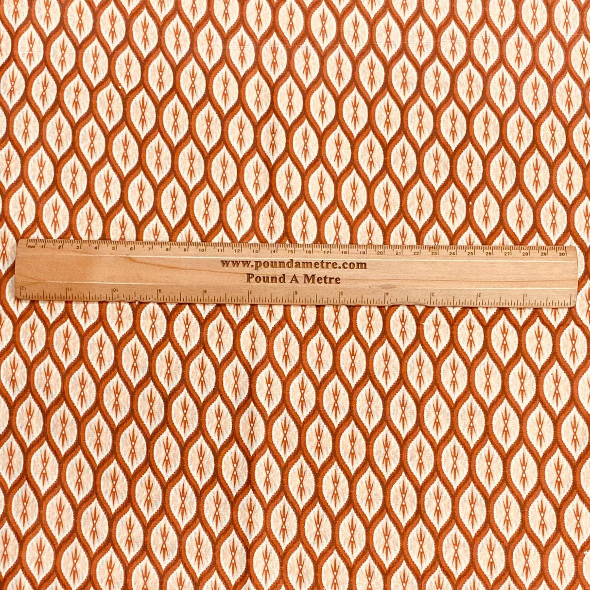 Pound A Metre 3 Metres Luxury Printed Polyester Cotton – 44" Wide- (Brown)