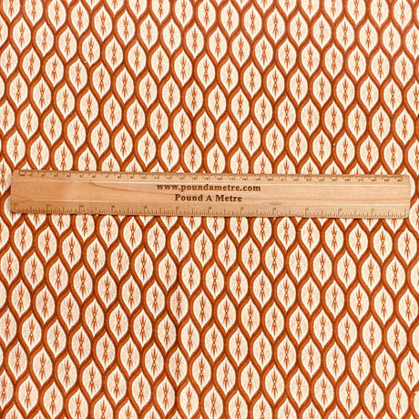 Pound A Metre 3 Metres Luxury Printed Polyester Cotton – 44" Wide- (Brown)