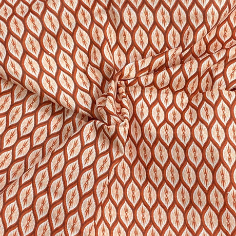 Pound A Metre 3 Metres Luxury Printed Polyester Cotton – 44" Wide- (Brown)