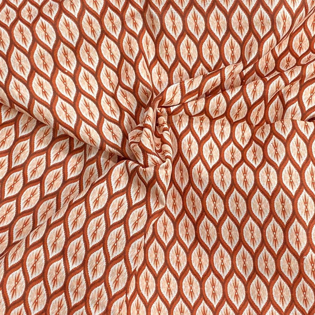 Pound A Metre 3 Metres Luxury Printed Polyester Cotton – 44" Wide- (Brown)