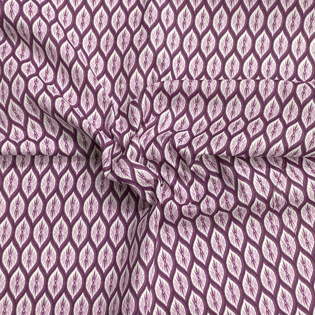 Pound A Metre 3 Metres Luxury Printed Polyester Cotton – 44" Wide- (Grape)