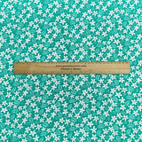 Pound A Metre 3 Metres Luxury Printed Polyester Cotton – 44" Wide- (Green Flower)