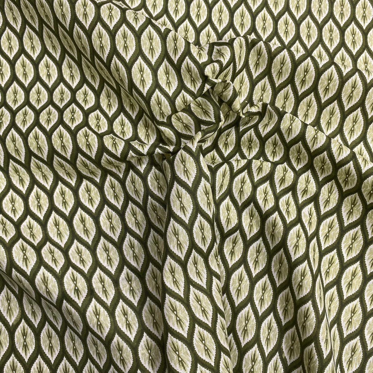 Pound A Metre 3 Metres Luxury Printed Polyester Cotton – 44" Wide- (Khaki)