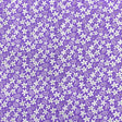 Pound A Metre 3 Metres Luxury Printed Polyester Cotton – 44" Wide- (Purple Flower)