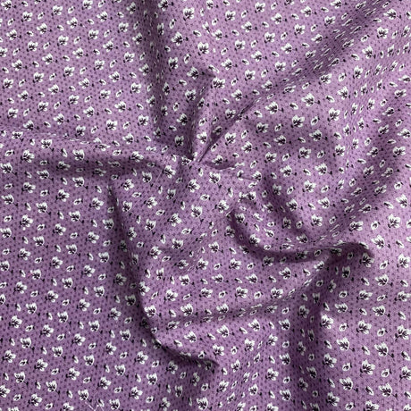 Pound A Metre 3 Metres Luxury Printed Polyester Cotton – 44" Wide- (Purple)