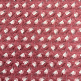 Pound A Metre 3 Metres Luxury Printed Polyester Cotton – 44" Wide- (Red Leaf)