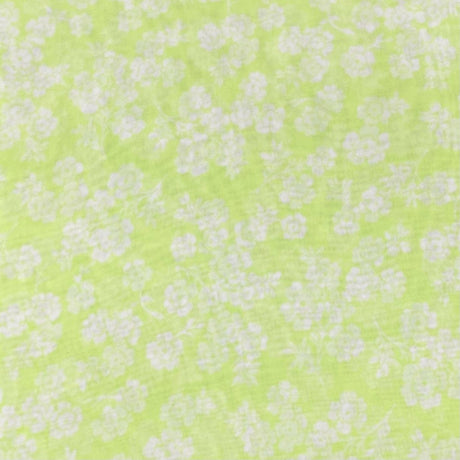Pound A Metre 3 Metres 3 Metres Luxury Printed Soft Touch Chiffon- 55" Wide - (Green Pattern)