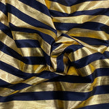 Pound A Metre 3 Metres 3 Metres Luxury Satin Effect Jersey - 55"  (Gold & Black)