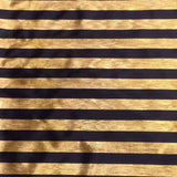 Pound A Metre 3 Metres 3 Metres Luxury Satin Effect Jersey - 55"  (Gold & Black)
