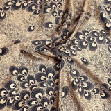 Pound A Metre 3 Metres Luxury Satin-Effect Suede Fabric- 60'' Wide - (Brown Peacock) (EOL)