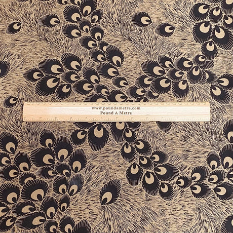 Pound A Metre 3 Metres Luxury Satin-Effect Suede Fabric- 60'' Wide - (Brown Peacock) (EOL)