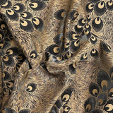 Pound A Metre 3 Metres Luxury Satin-Effect Suede Fabric- 60'' Wide - (Brown Peacock)
