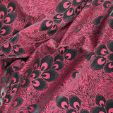 Pound A Metre 3 Metres Luxury Satin-Effect Suede Fabric- 60'' Wide - (Maroon Peacock)