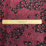 Pound A Metre 3 Metres Luxury Satin-Effect Suede Fabric- 60'' Wide - (Maroon Peacock)