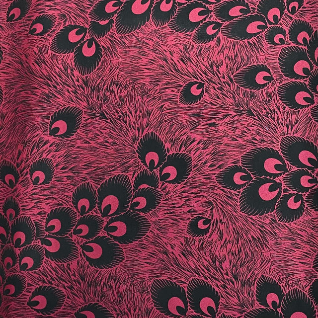 Pound A Metre 3 Metres Luxury Satin-Effect Suede Fabric- 60'' Wide - (Maroon Peacock)