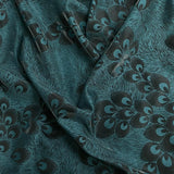 Pound A Metre 3 Metres Luxury Satin-Effect Suede Fabric- 60'' Wide - (Teal Peacock)