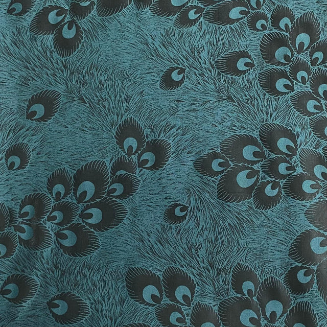 Pound A Metre 3 Metres Luxury Satin-Effect Suede Fabric- 60'' Wide - (Teal Peacock)