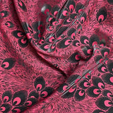 Pound A Metre 3 Metres Luxury Satin-Effect Suede Fabric- 60'' Wide - (Wine Peacock) (EOL)