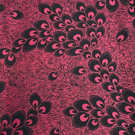 Pound A Metre 3 Metres Luxury Satin-Effect Suede Fabric- 60'' Wide - (Wine Peacock) (EOL)