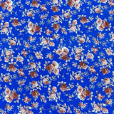 Pound A Metre 3 Metres 3 Metres Luxury Soft Heavy Printed Crepe - 55" Wide (Blue)