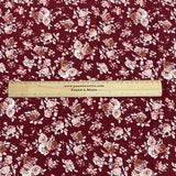 Pound A Metre 3 Metres 3 Metres Luxury Soft Heavy Printed Crepe - 55" Wide (Wine)