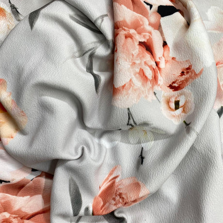 Pound A Metre 3 Metres 3 Metres Luxury Soft Ponte Scuba - 55" Wide (Bloom)