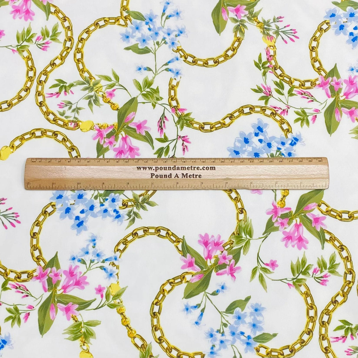 Pound A Metre 3 Metres 3 Metres Luxury Soft Ponte Scuba - 55" Wide (Chains) (EOL)