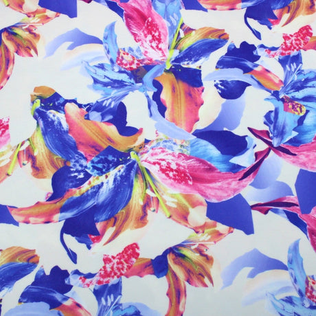 Pound A Metre 3 Metres 3 Metres Luxury Soft Ponte Scuba - 55" Wide (Floral)