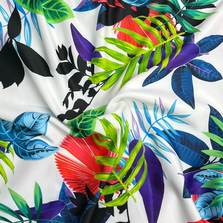 Pound A Metre 3 Metres Luxury Soft Ponte Scuba - 55" Wide (Flower Garden)