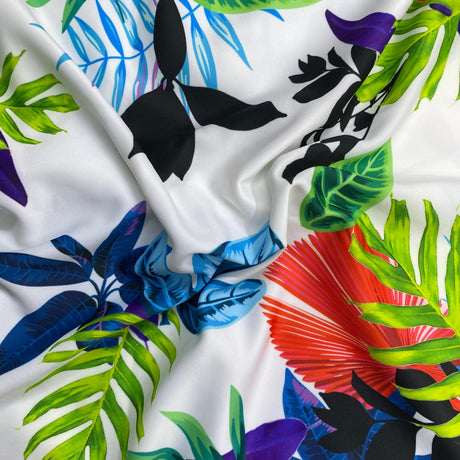 Pound A Metre 3 Metres 3 Metres Luxury Soft Ponte Scuba - 55" Wide (Flowers) (EOL)