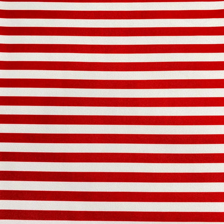Pound A Metre 3 Metres 3 Metres Luxury Soft Ponte Scuba - 55" Wide (Red & White)