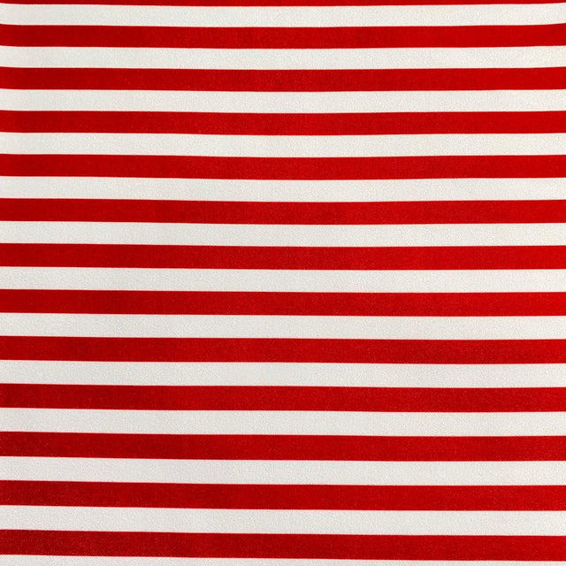 Pound A Metre 3 Metres 3 Metres Luxury Soft Ponte Scuba - 55" Wide (Red & White)