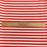 Pound A Metre 3 Metres 3 Metres Luxury Soft Ponte Scuba - 55" Wide (Red & White)