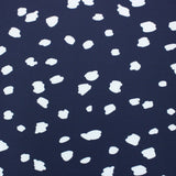 Pound A Metre 3 Metres 3 Metres Luxury Soft Ponte Scuba - 55" Wide (Spots Navy)
