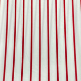 Pound A Metre 3 Metres 3 Metres Luxury Soft Ponte Scuba - 55" Wide (White & Red)