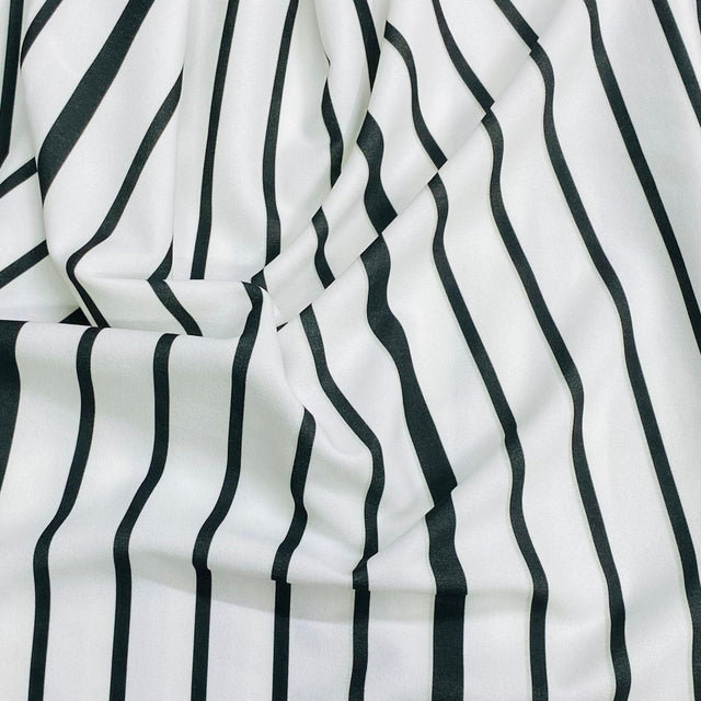 Pound A Metre 3 Metres Luxury Soft Ponte Scuba - 55" Wide (Zebra)