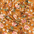 Pound A Metre 3 Metres 3 Metres Luxury Soft Printed Crepe - 55" Wide (Orange Floral)