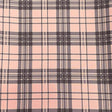 Pound A Metre 3 Metres Luxury Soft Printed Ponte Scuba - 55" Wide - (Pink Checks)