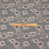Pound A Metre 3 Metres 3 Metres Luxury Soft Printed Ponte Scuba - 55" Wide (Pink Flowers)