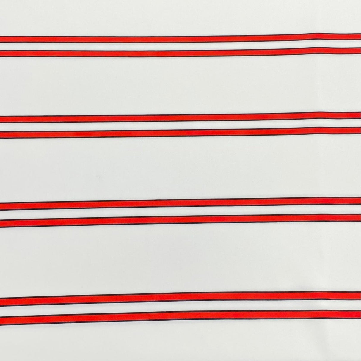 Pound A Metre 3 Metres Luxury Soft Printed Ponte Scuba - 55" Wide - (Red & White)