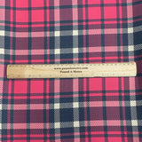 Pound A Metre 3 Metres Luxury Soft Printed Ponte Scuba - 55" Wide - (Tartan)