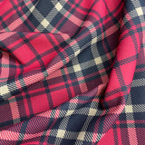 Pound A Metre 3 Metres Luxury Soft Printed Ponte Scuba - 55" Wide - (Tartan)