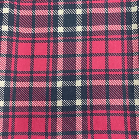 Pound A Metre 3 Metres Luxury Soft Printed Ponte Scuba - 55" Wide - (Tartan)