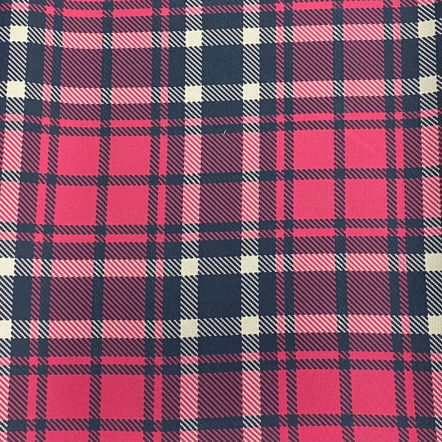 Pound A Metre 3 Metres Luxury Soft Printed Ponte Scuba - 55" Wide - (Tartan)