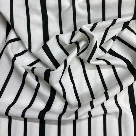 Pound A Metre 3 Metres Luxury Soft Printed Ponte Scuba - 55" Wide - (Zebra) (EOL)