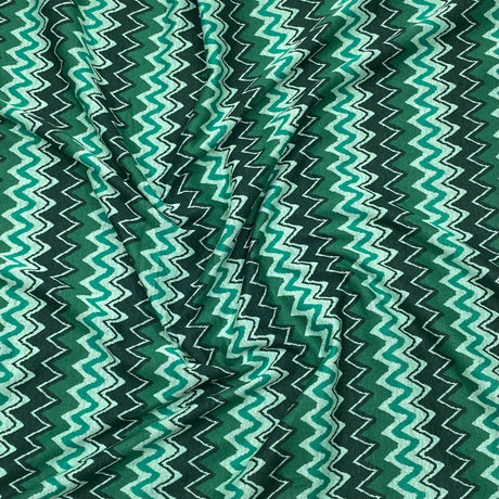 Pound A Metre 3 Metres 3 Metres Luxury Soft Printed Ponte Scuba - 55" Wide (Zigzag)