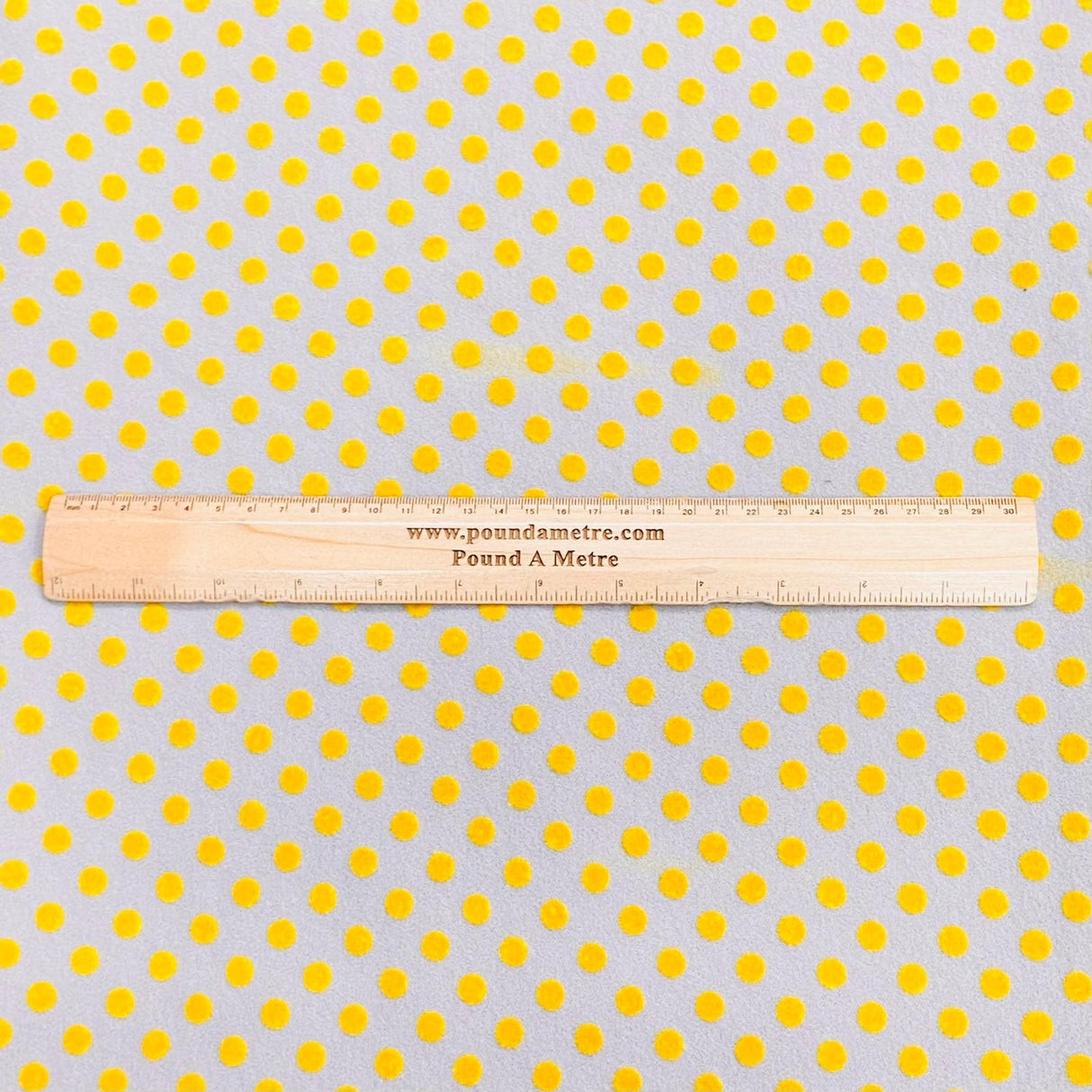 Pound A Metre 3 Metres Luxury Suede Fabric- 60'' Wide - (Polka)