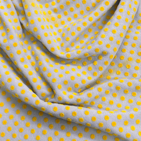 Pound A Metre 3 Metres Luxury Suede Fabric- 60'' Wide - (Polka)
