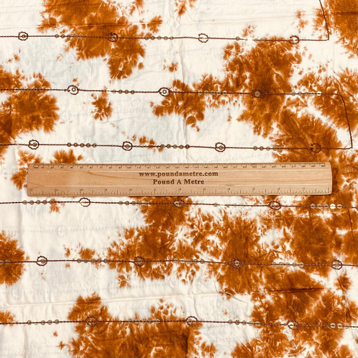 Pound A Metre 3 Metres, Luxury Tie-Dye Sequin On Rayon- 44'' Wide (Sale 101)